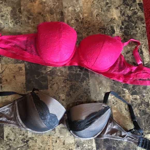 36D bra, Pink & Brownish cream colour! - Picture 2 of 8